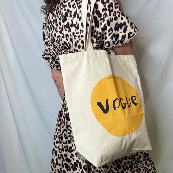 Vogue Magazine Salvador Dali limited edition art reusable canvas cotton tote bag - Picture 3 of 15